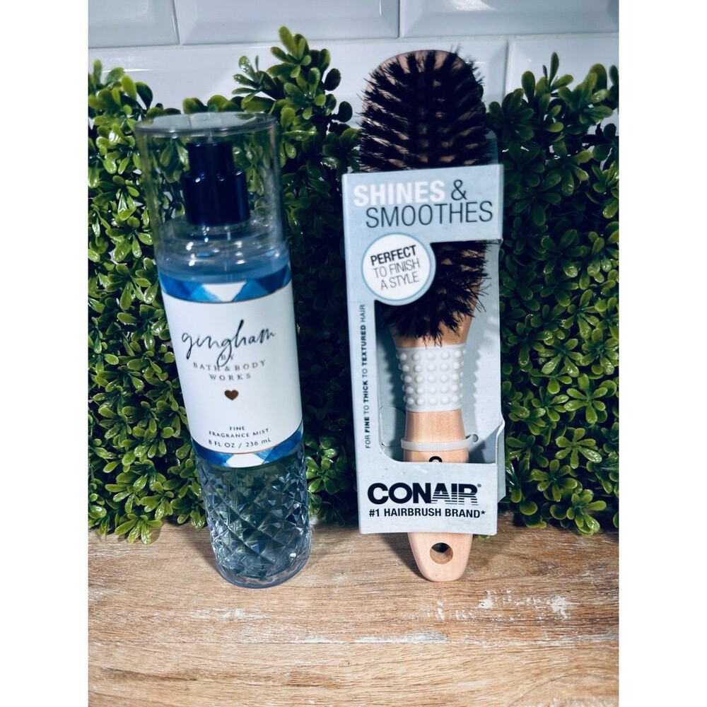 Bath and Body Works Fine Fragrance Body Spray and Conair Brush Bundle